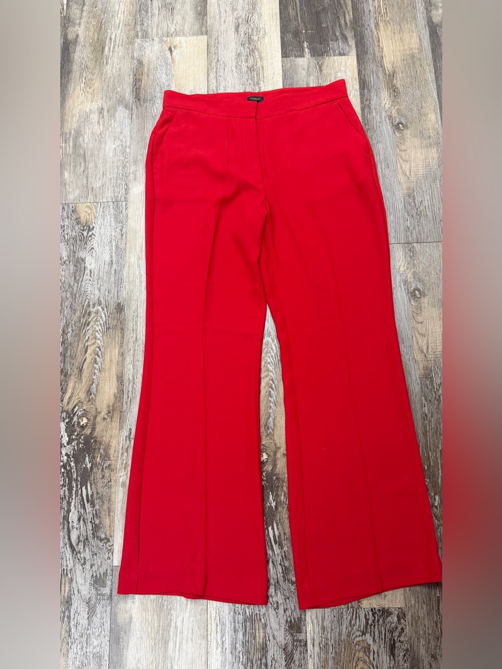 Red Ann Taylor Wide-Leg Women's Pants